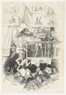 Parade du Charivari, 1839. Creator: Honore Daumier.
