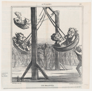 Les Ballottés, 1869. Creator: Honore Daumier.