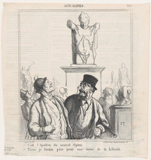 C'est l'Apollon du nouvel Opéra, 1870. Creator: Honore Daumier.