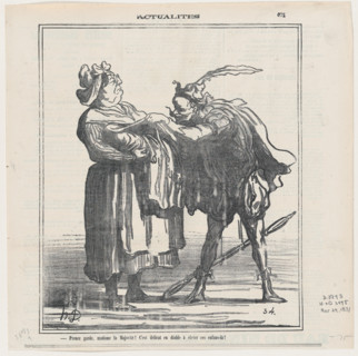 Prenez garde, madame la Majorité!, 1871. Creator: Honore Daumier.