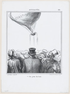 On jette du lest, 1869.  Creator: Honore Daumier.