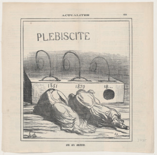 Avis aux amateurs, 1871. Creator: Honore Daumier.