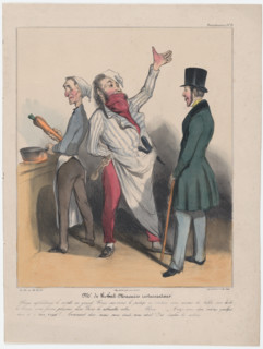 Plate 12: Mr. de Robert Macaire restaurateur, 1838. Creator: Honore Daumier.