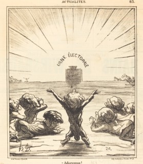 Adoremus!, 1869. Creator: Honore Daumier.