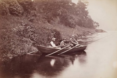 Fishing Party, Perthshire, from an album compiled by Sir John Everett Millais, 1879. Creator: Unknown.