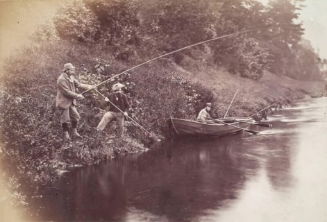 Fishing Party, Perthshire, from an album compiled by Sir John Everett Millais, 1879. Creator: Unknown.
