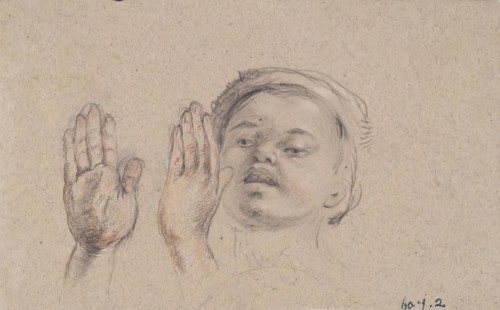 Boy Clapping Hands, c1825-1849. Creator: William Allan.