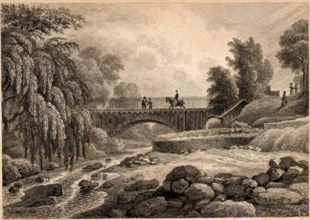 Midlothian, Stock Bridge, Water of Leith, c1830-1870. Creator: James Baylis Allen.