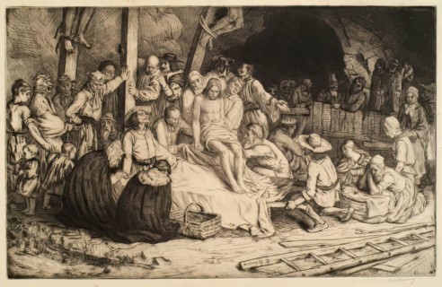 The Descent From The Cross, 1897 Reworked. Creator: William Strang.
