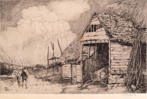 Hey! Ho! The Wind and the Rain, 1908. Creator: Martin Hardie.