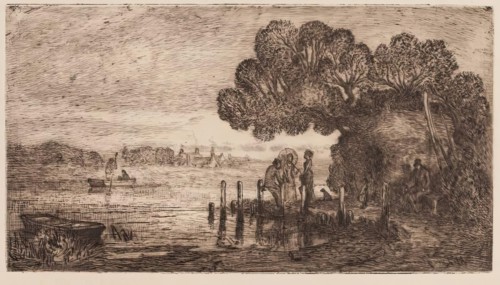 The Ferry at Christchurch, Hampshire, c1863-1891. Creator: Alexander Davidson Longmuir.