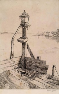 Pier End, Kippford, 1908. Creator: Martin Hardie.