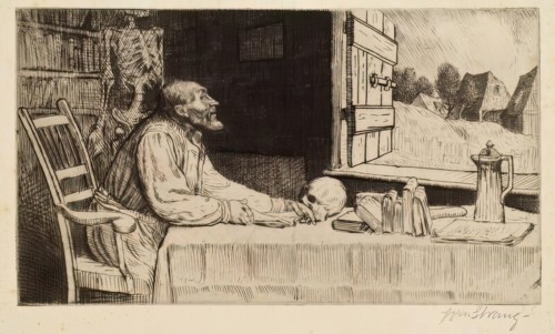 The Student, 1889. Creator: William Strang.