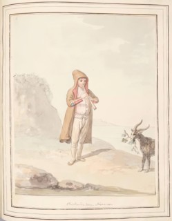 Shepherd Boy Procida, leaf from 'A Collection of Dresses by David Allan Mostly from Nature', 1776. Creator: David Allan.
