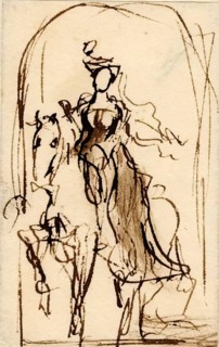 The Queen's Picture (Queen on Horseback), 1825-1841. Creator: David Wilkie.