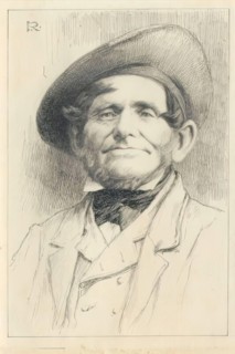 David Hadden, the Ground Officer-illustration for "Johnny Gibb of Gushetneuk" by William...c1877. Creator: George Reid.