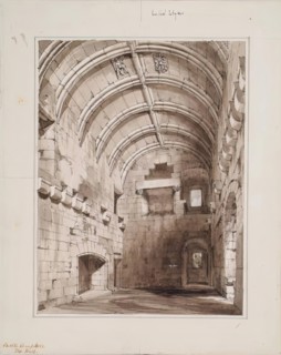 Campbell Castle - The Hall, 1850. Creator: Robert William Billings.