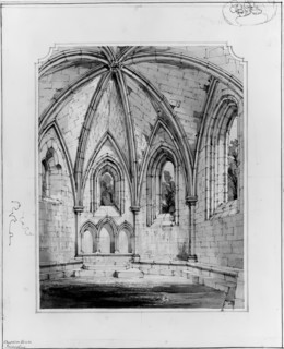 Inchcolm near Edinburgh - The Chapter House, 1856. Creator: Robert William Billings.