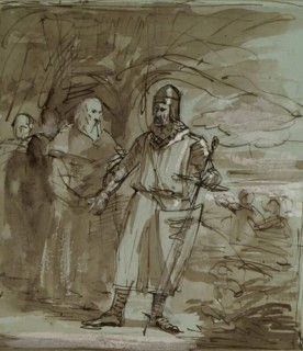 Historical Composition - Robert the Bruce?, c1849. Creator: John Phillip.