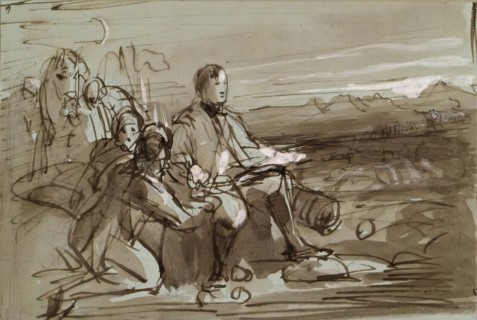 Historical Composition - Duke of Wellington?, c1840s. Creator: John Phillip.