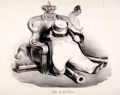 Repos de la France, 1834. Creator: Honore Daumier.