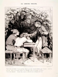 Les Canotiers Parisiens.-Vois-tu Mon ami Durand.., 1843. Creator: Honore Daumier.