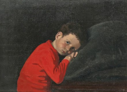 The Red Jersey, c1912. Creator: Mabel Nicholson.