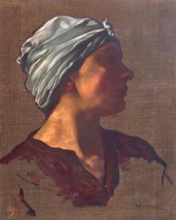 Mrs Strang, 1882. Creator: William Strang.