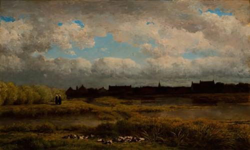Meerkerk, Clearing up after Rain, 1866. Creator: Gerrit Alexander Godart Filip Mollinger.