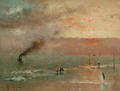 Scheveningen Sands, 1884. Creator: Alfred Stevens.