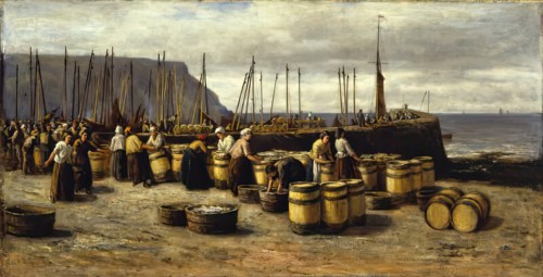 The Herring Harvest, c1873. Creator: Archibald David Reid.