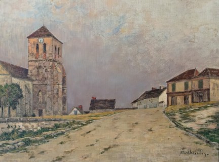 Village de Seine-et-Marne, c1890-1930. Creator: Ferdinand Jules Albert Gosselin.