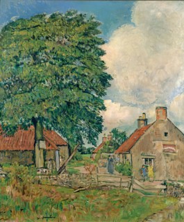 Village in Fife, c1924. Creator: George Leslie Hunter.