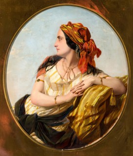 Eastern Lady, 1849. Creator: Henry Nelson O'Neil.
