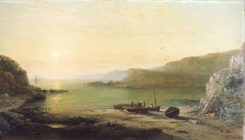 On the Cove Shore, 1867. Creator: James Cassie.