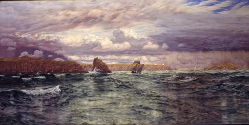 The Isles of Skomer and Skokholm, just outside Milford Haven, 1891. Creator: John Brett.