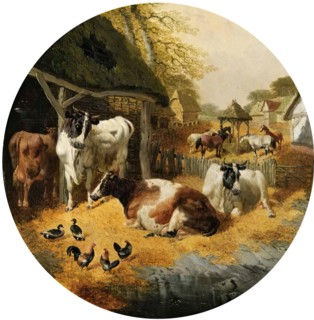 Farmyard, 1852. Creator: John Frederick Herring I.