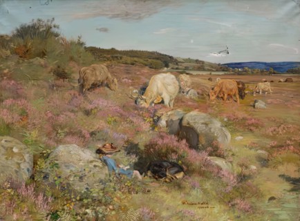 The Herd Girl, 1902 - 1906. Creator: William Walls.