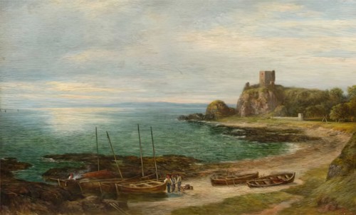 Dunollie Castle, 1865. Creator: George Reid.
