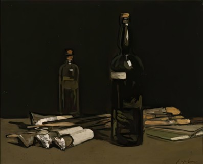 Still Life, Painter's Materials, 1900 - 1905. Creator: Samuel John Peploe.