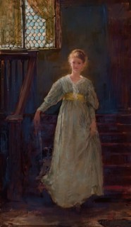 On the Staircase, c1884-1949. Creator: George Denholm Armour.