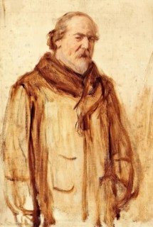 Gentleman In Fur Coat, c1890s. Creator: George Reid.