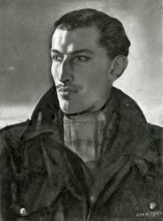 Flying Officer R.C. Dafforn, DFC, 1941. Creator: Eric Kennington.