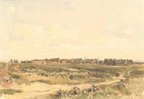 Aldeburgh Mill and Church, 1884. Creator: Thomas Collier.