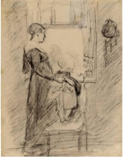 Woman and Child at Window, 1825-1841. Creator: David Wilkie.