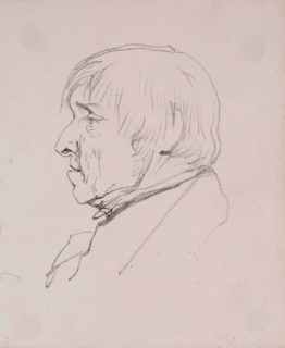 Profile of Man (head and shoulders), c1830s. Creator: John Phillip.