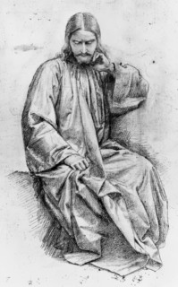 Christ by the Well - Sketch for 'The Woman of Samaria', c1860. Creator: William Dyce.