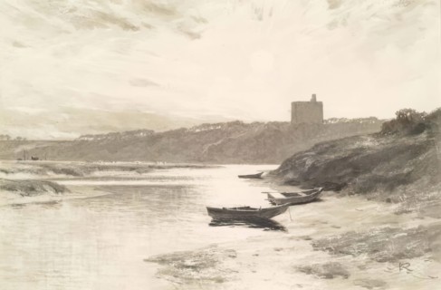Norham Castle-Illustration For George Napier's "Homes And Haunts", 1883. Creator: George Reid.