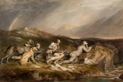 Stalking in the Highlands, 1853. Creator: James William Giles.