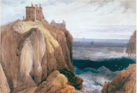 Dunnottar Castle, Kincardineshire, c1822. Creator: William Daniell.